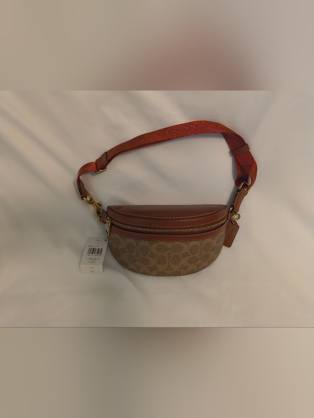 Coach Bethany Belt Bag in Brown and Cognac